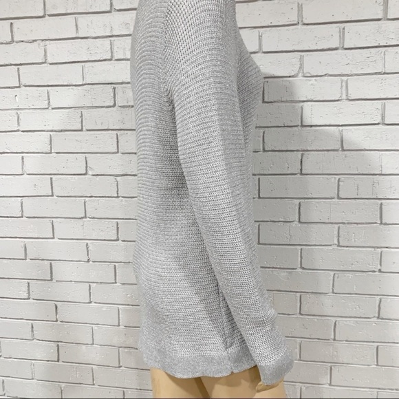 Eileen Fisher Women’s Gray Shimmer Sweater - Picture 7 of 10
